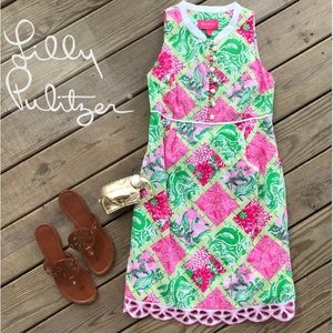 RARE Lilly Pulitzer Jubilee Bamboo Patch Shift 6